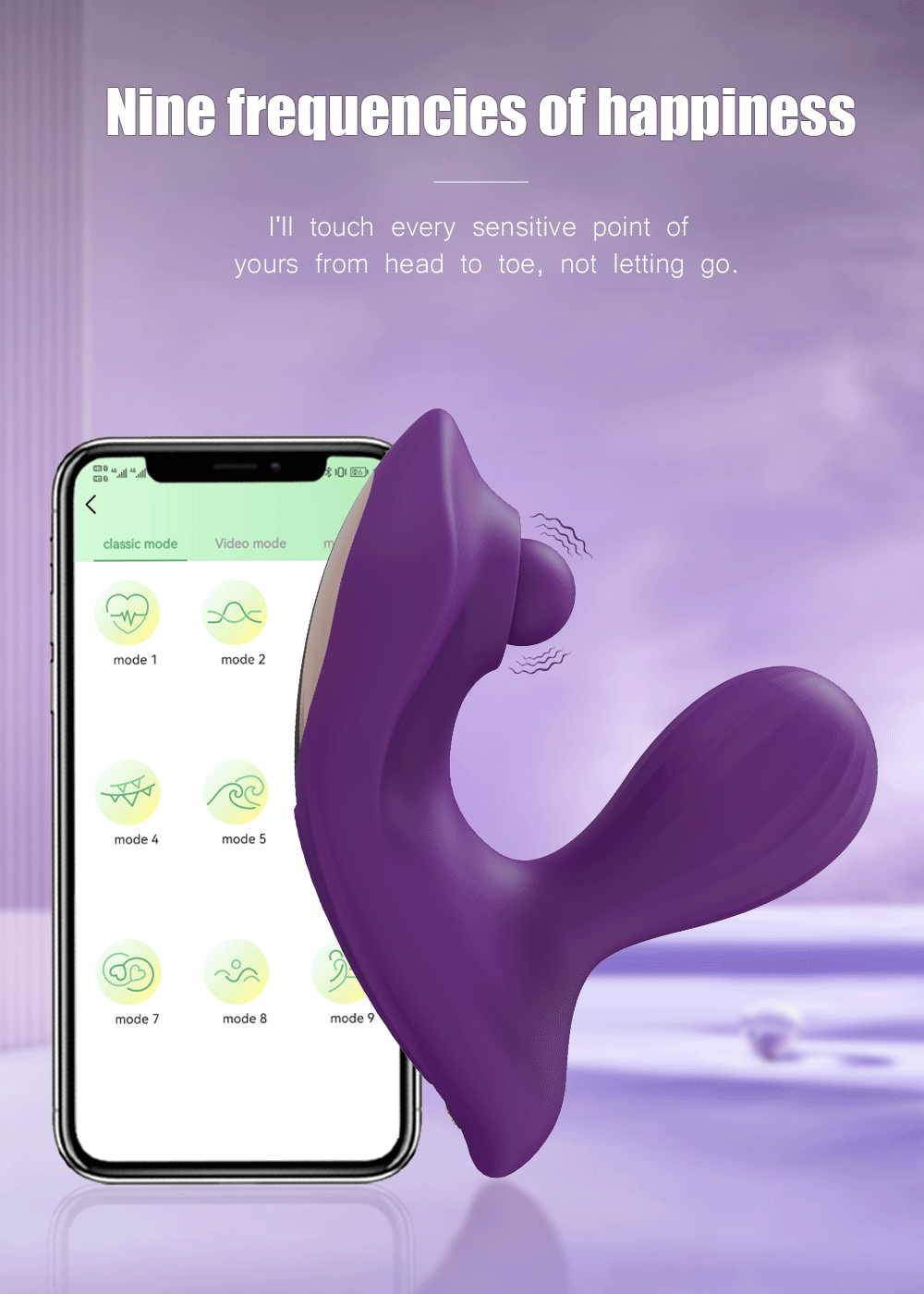 "WigglePulse" – Vibrateur Bluetooth avec Tête Mouvante et Stimulation du G-Spot