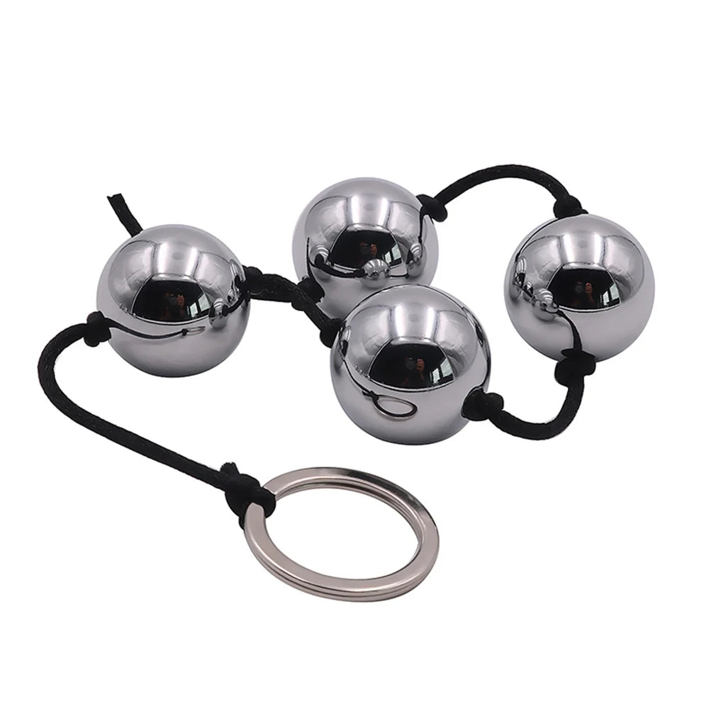 "Erotic Weighted Geisha Balls" – Boules de Geisha Métalliques Billes Anales 2-en-1