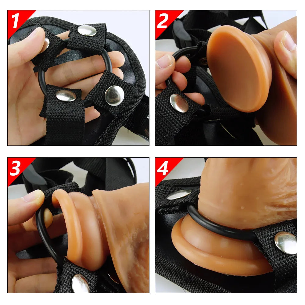 "DynaStrap" – Strap-On Ajustable & Stimulation Maximale