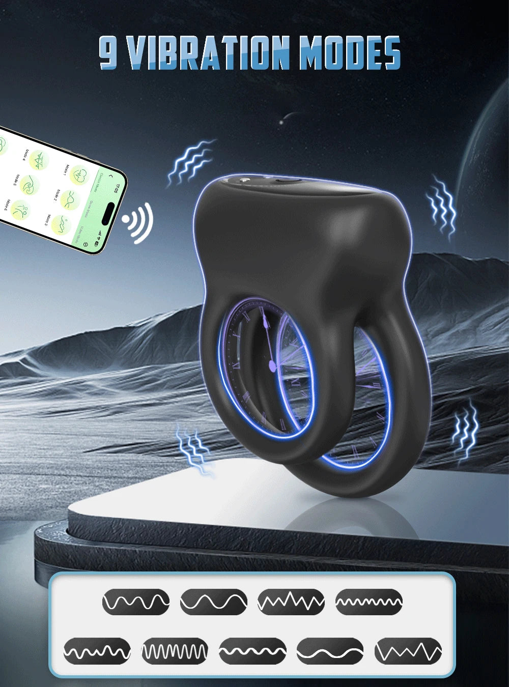 "VibeRing" – Anneau Vibrant Connecté pour Homme