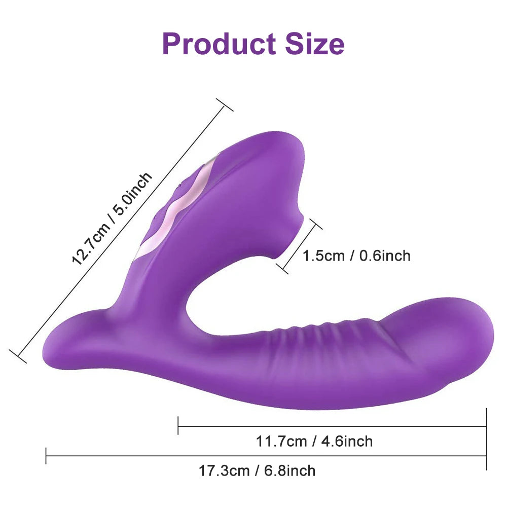 "Suck & Vibe" – Vibrateur Sucette avec Stimulation Clitoridienne et G-Spot
