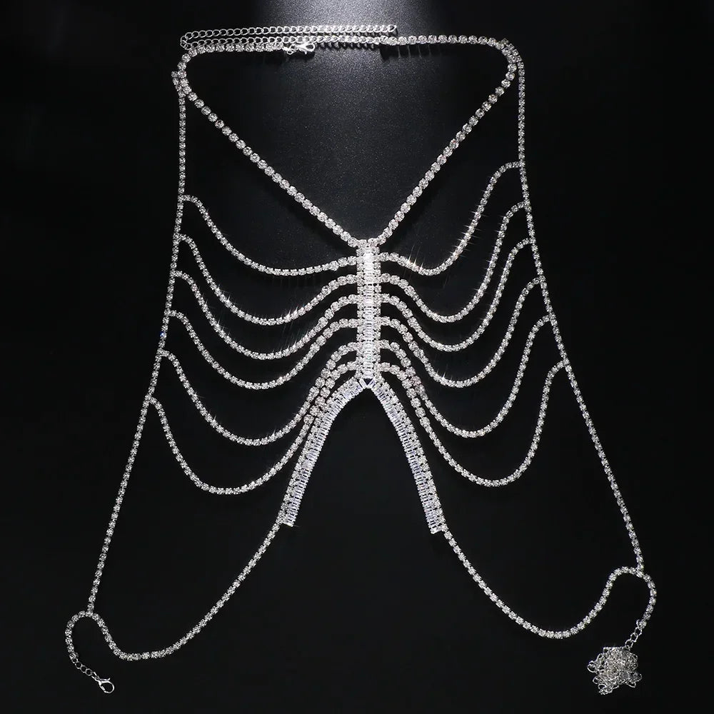 Diamond Gleam – Harnais Bijou Cristal Zircon