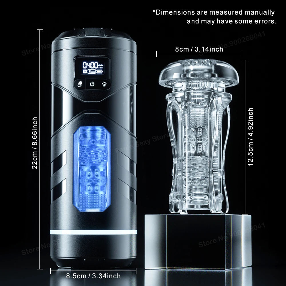 Automatic Heated Sucking Male Blowjob Masturbation Machine Vagina Pocket Suction Sex Toys Adult Goods for Man Masturbators Cup
