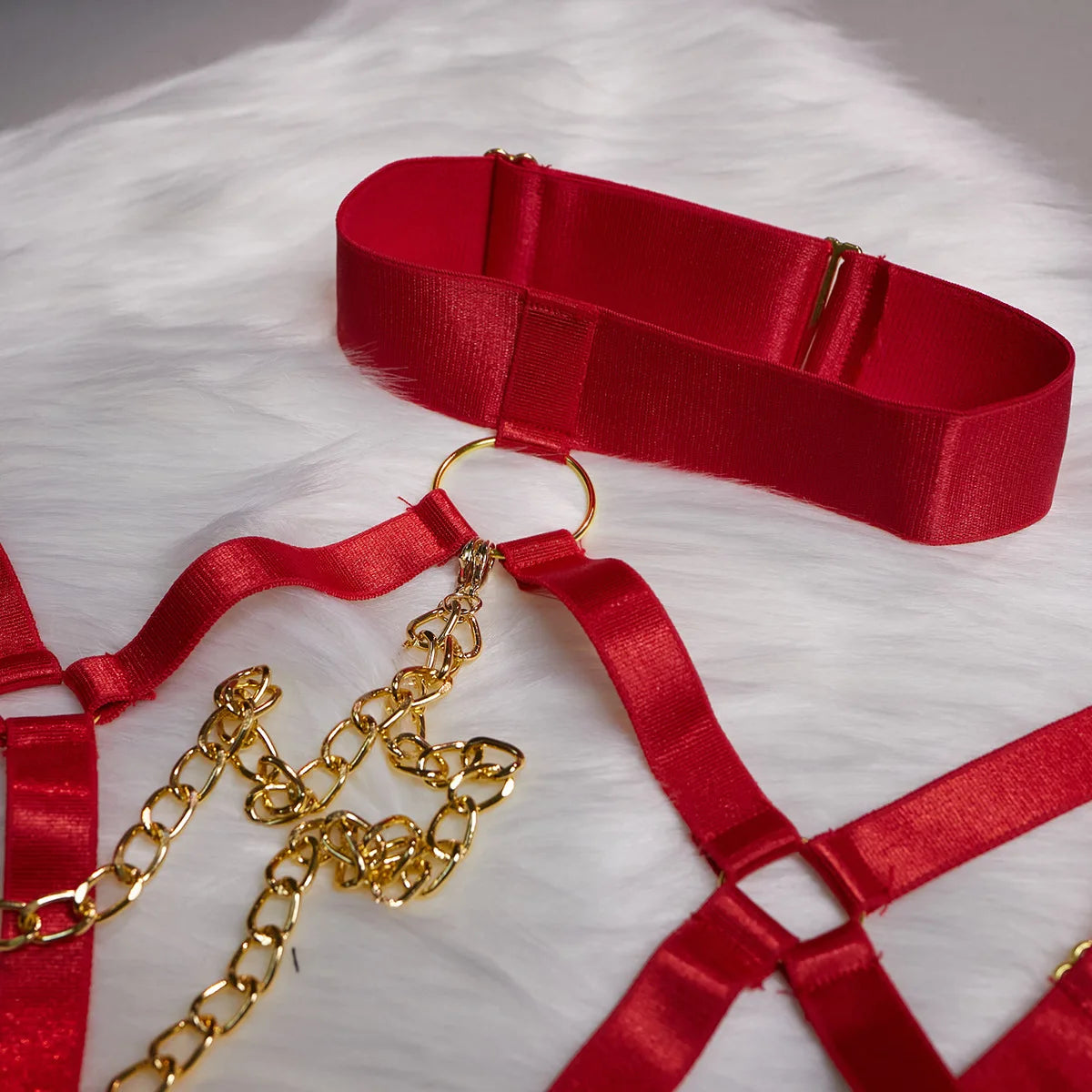 "Obsession Chain" – Ensemble Bondage Érotique 4 Pièces