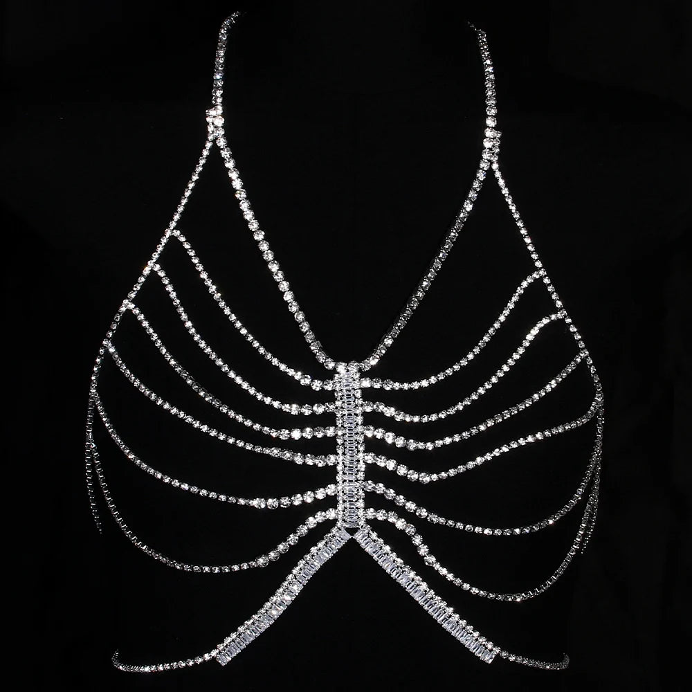Diamond Gleam – Harnais Bijou Cristal Zircon