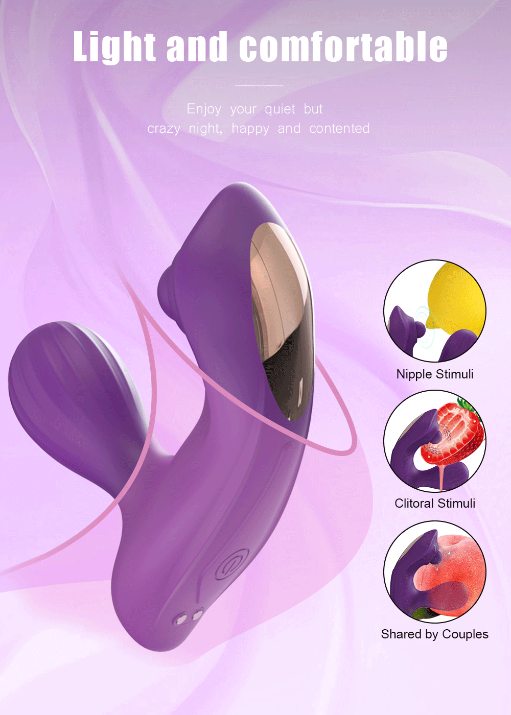 "WigglePulse" – Vibrateur Bluetooth avec Tête Mouvante et Stimulation du G-Spot