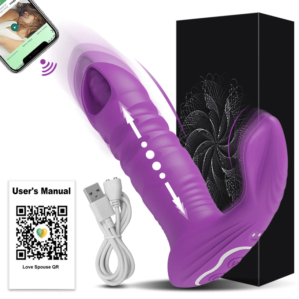 "AppPulse" – Vibrateur Bluetooth avec Thrusting et Stimulation G-Spot