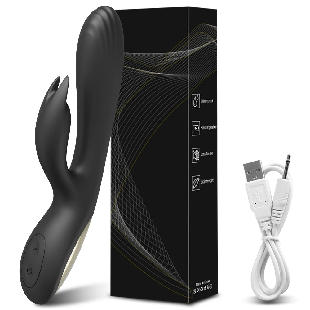 "Rabbit Bliss" – Vibrateur G-Spot et Clitoris à Double Moteur
