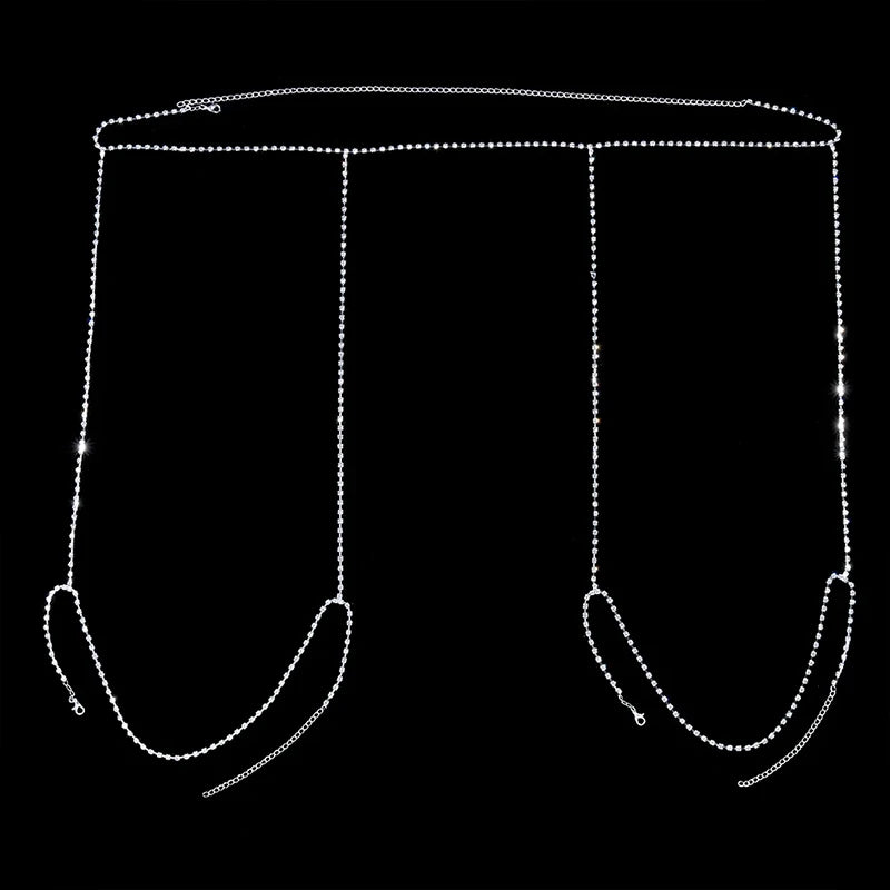 Crystal Allure – Ensemble String & Chaîne de Taille