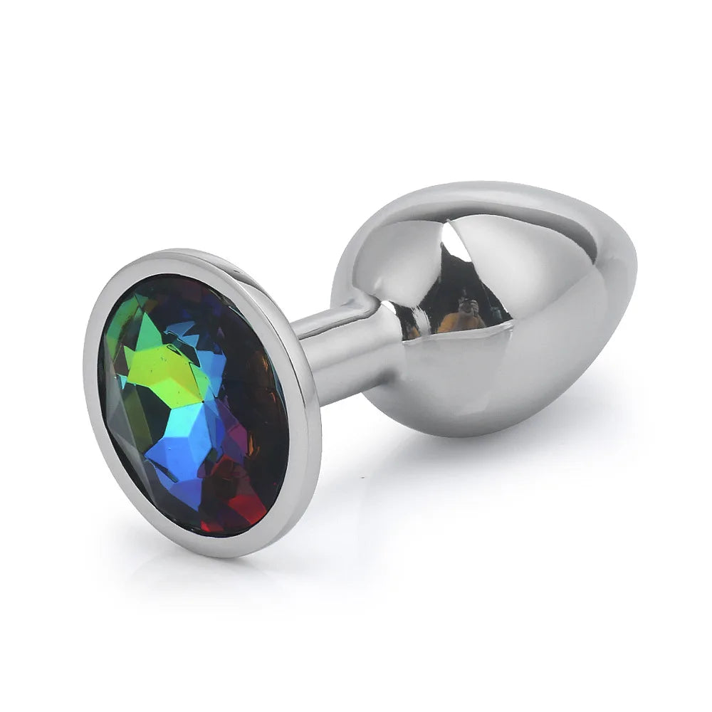 "Heart-Shaped Stainless Steel Butt Plug" – Bijou Anal Élégant en Métal Lisse