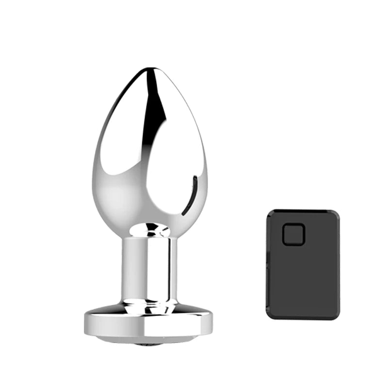 "Remote-Controlled Vibrating Metal Anal Plug" – Plaisir à Distance et Vibrations Multiples