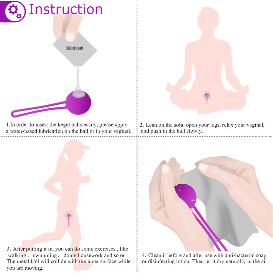 "Silicone Kegel Balls Trainer" – Boules de Geisha pour Tonification Périnéale