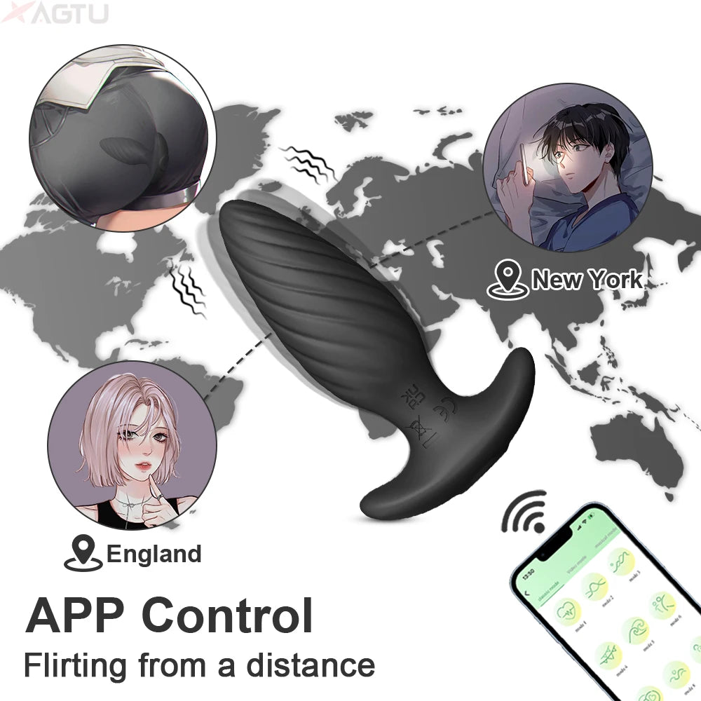 "ProstaVibe" – Plug Anal avec Contrôle APP Bluetooth pour Hommes et Femmes