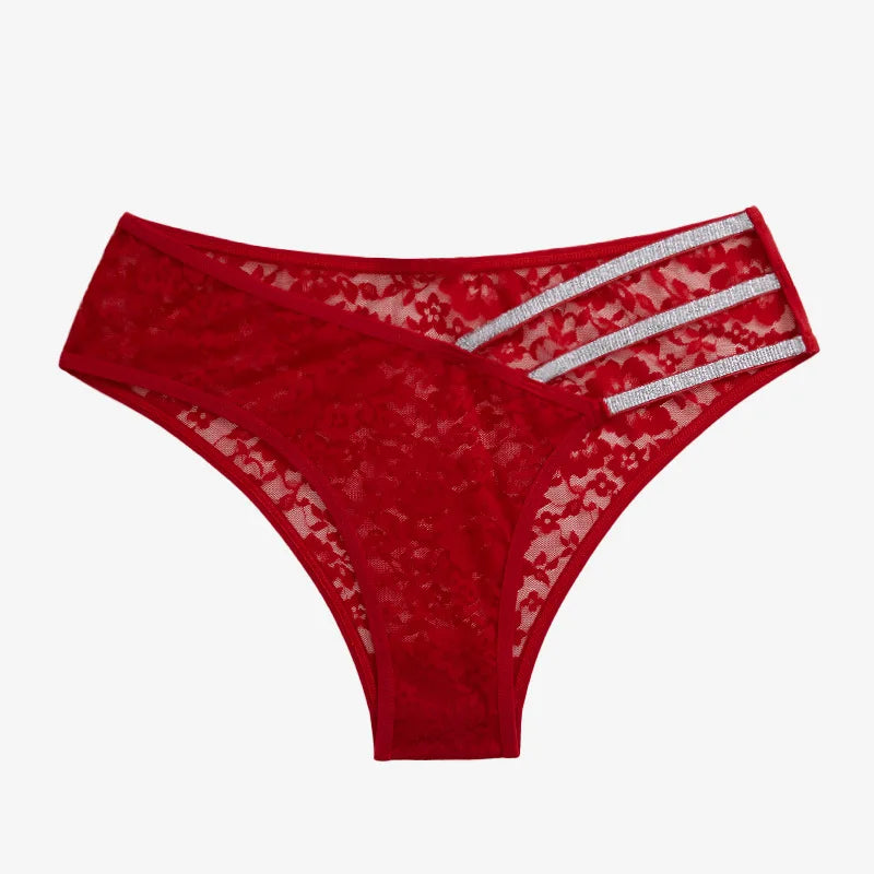 "Floral Whisper" – Culotte Sexy en Dentelle Transparente