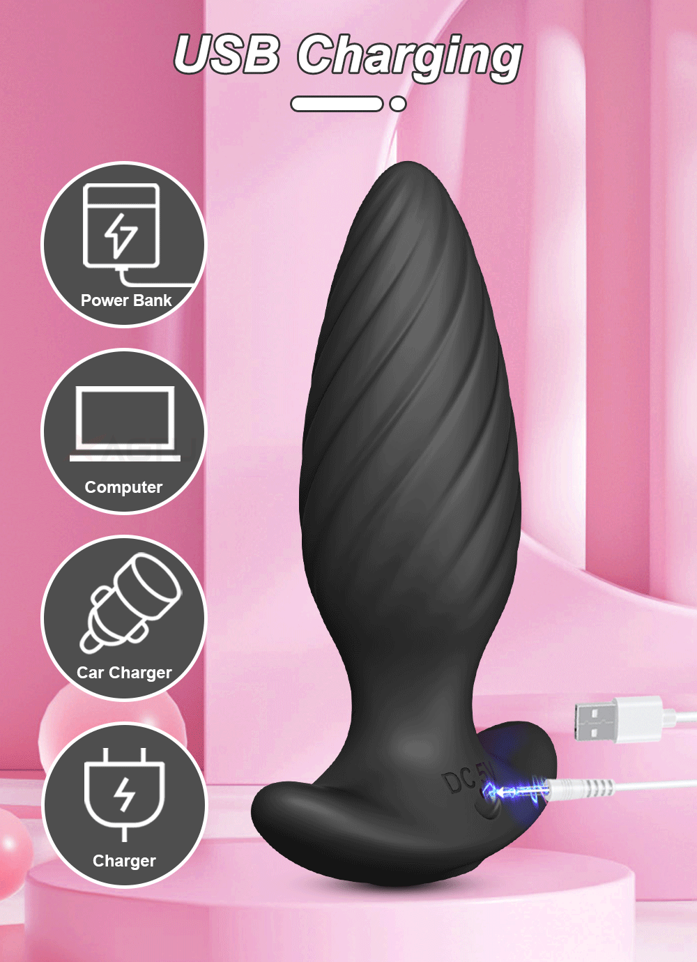 "ProstaVibe" – Plug Anal avec Contrôle APP Bluetooth pour Hommes et Femmes