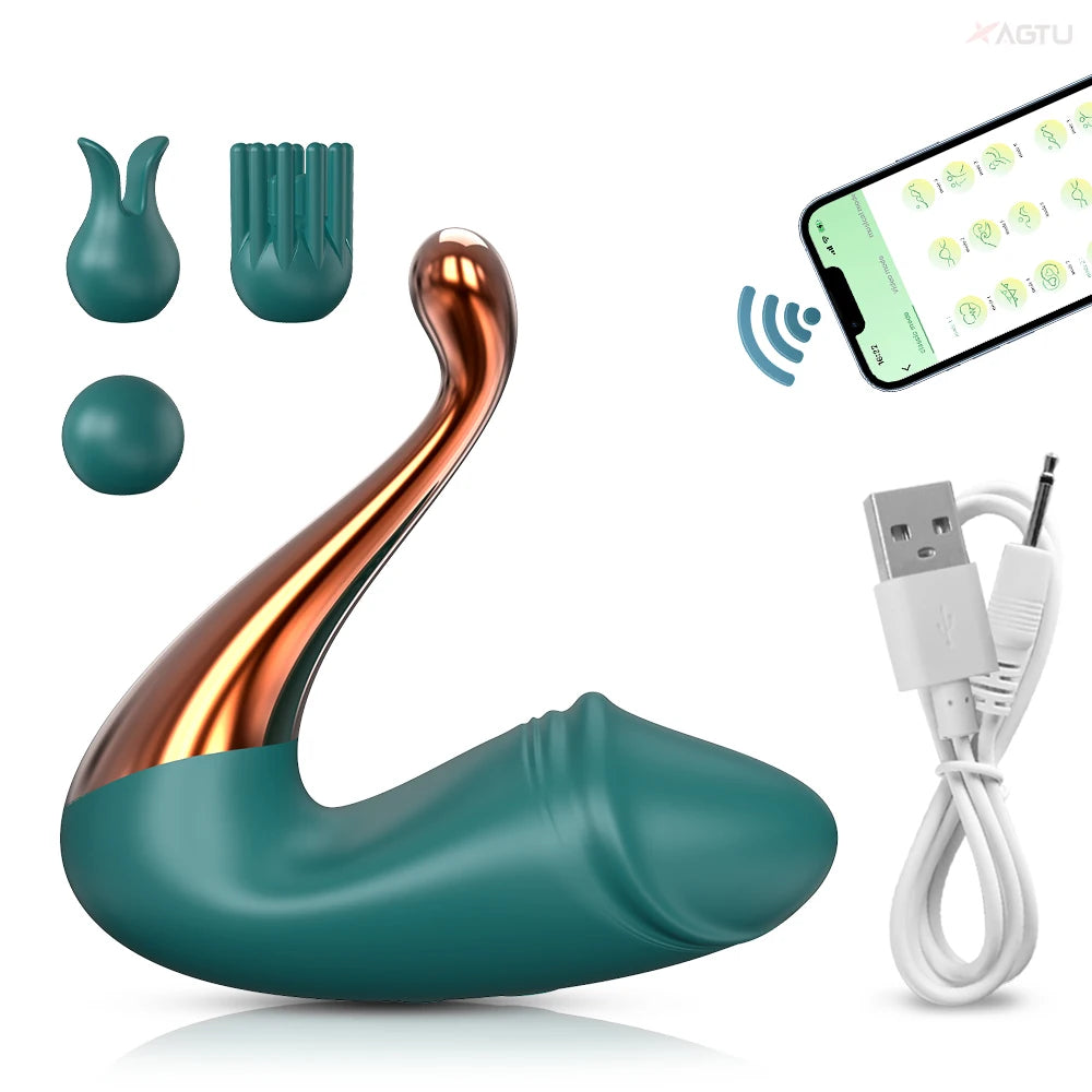 "VibeSync" – Vibrateur Dildo avec Contrôle Bluetooth et Stimulation G-Spot