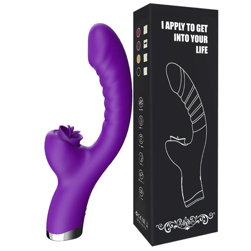 "LickWave" – Vibromasseur 2-en-1 avec Langue Léchante
