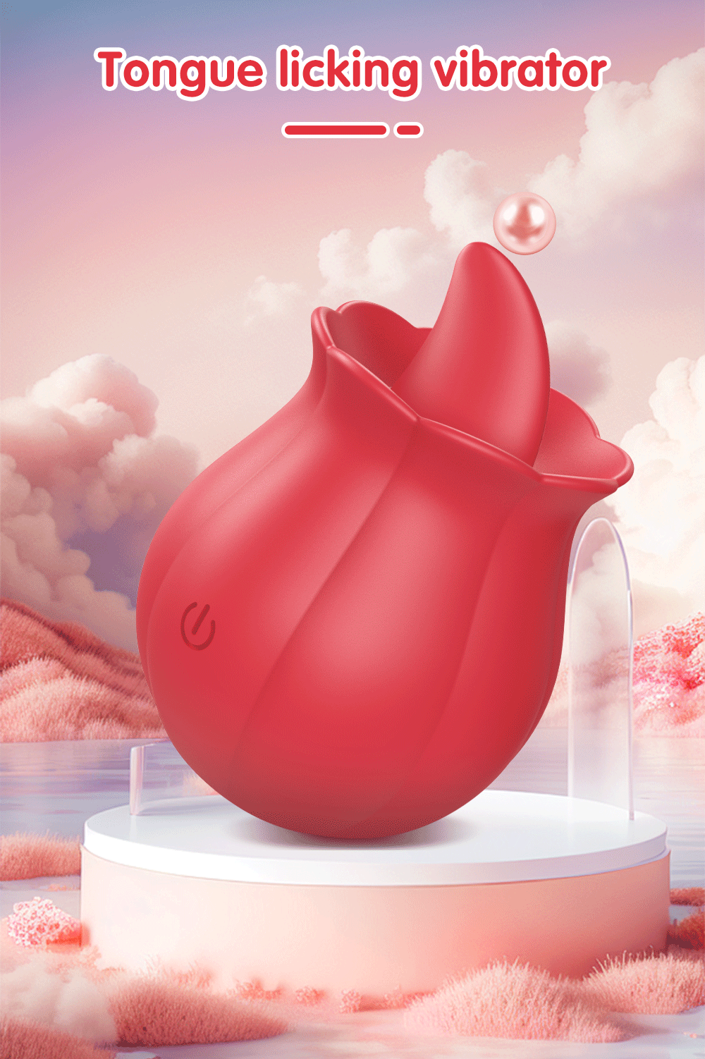 "RoseLick" – Vibrateur Licking Tongue pour Stimulation du Clitoris et des Mamelons