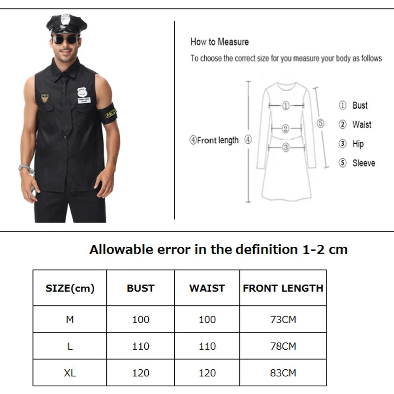 "Sheriff Night" – Costume de Policier Séduisant