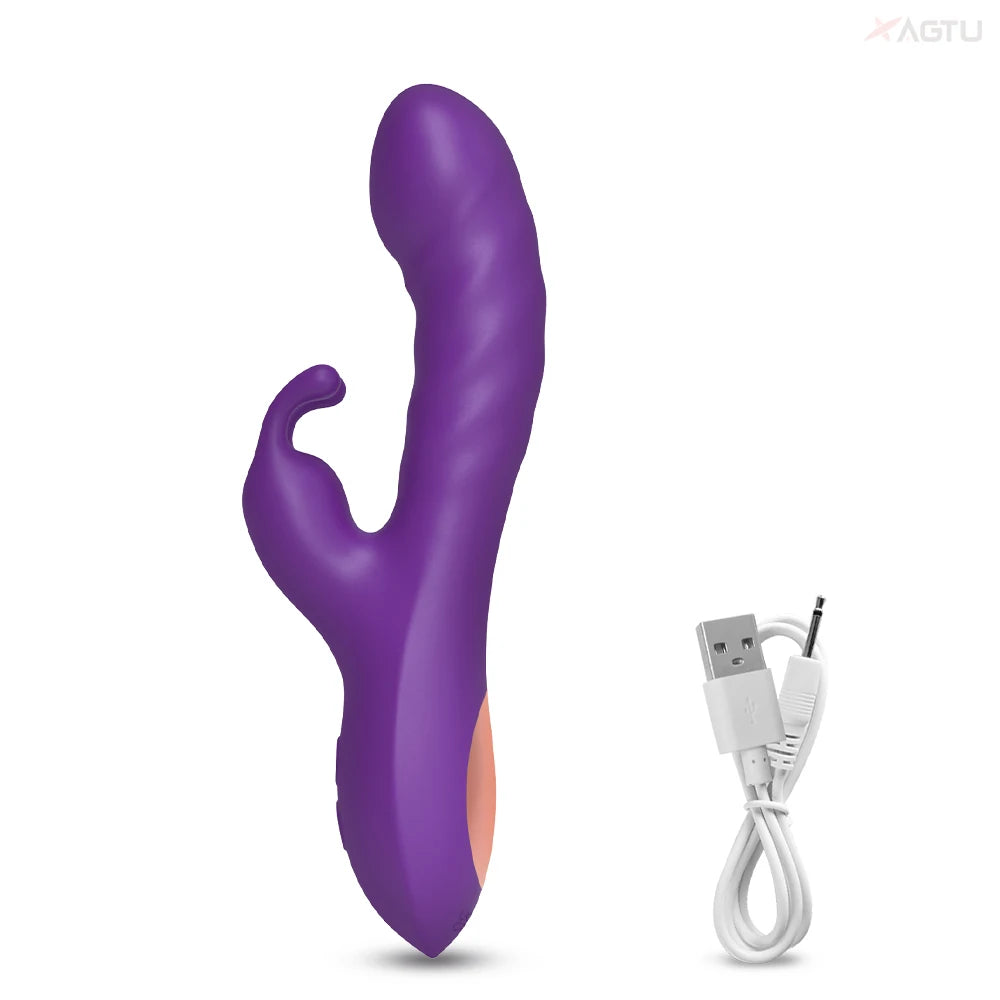 "Rabbit Bliss" – Vibrateur G-Spot et Clitoris à Double Moteur