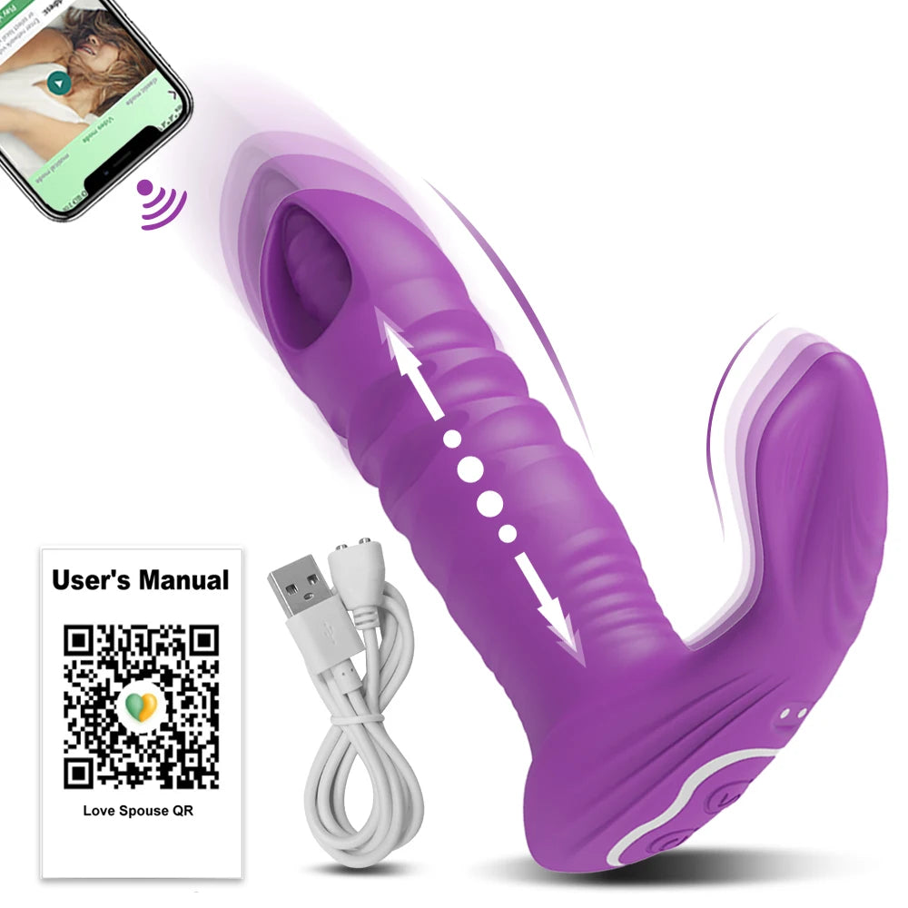 "AppPulse" – Vibrateur Bluetooth avec Thrusting et Stimulation G-Spot