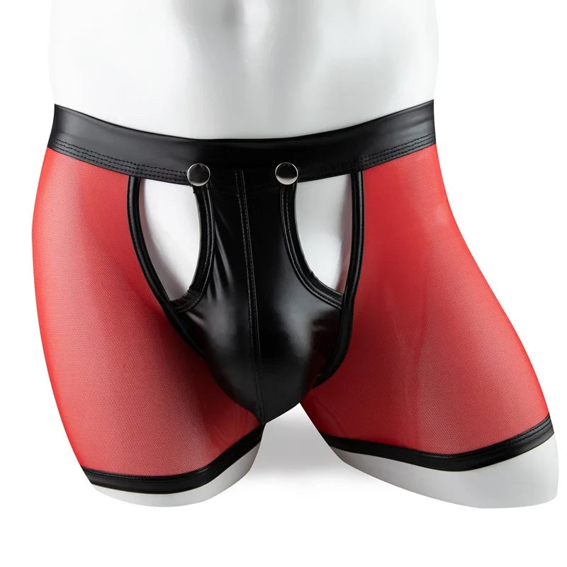 "Shadow Luxe" – Boxer Transparent avec Poche Amovible