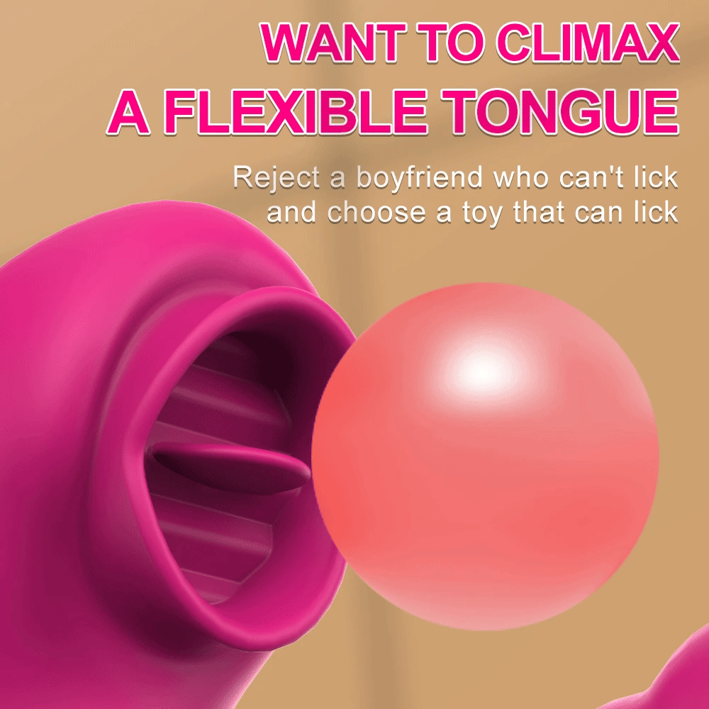 "LickWave" – Vibromasseur 2-en-1 avec Langue Léchante