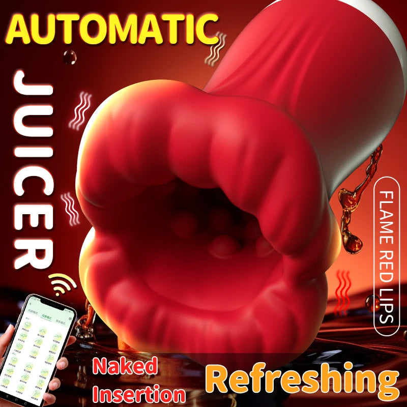 "DeepSense X" – Masturbateur Oral Intelligent à Contrôle APP