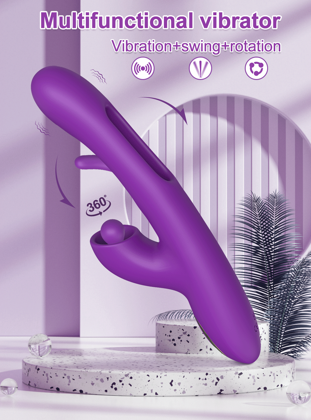 "Tap & Vibe" – Vibrateur G-Spot avec Fonction Tapping et Stimulation du Clitoris