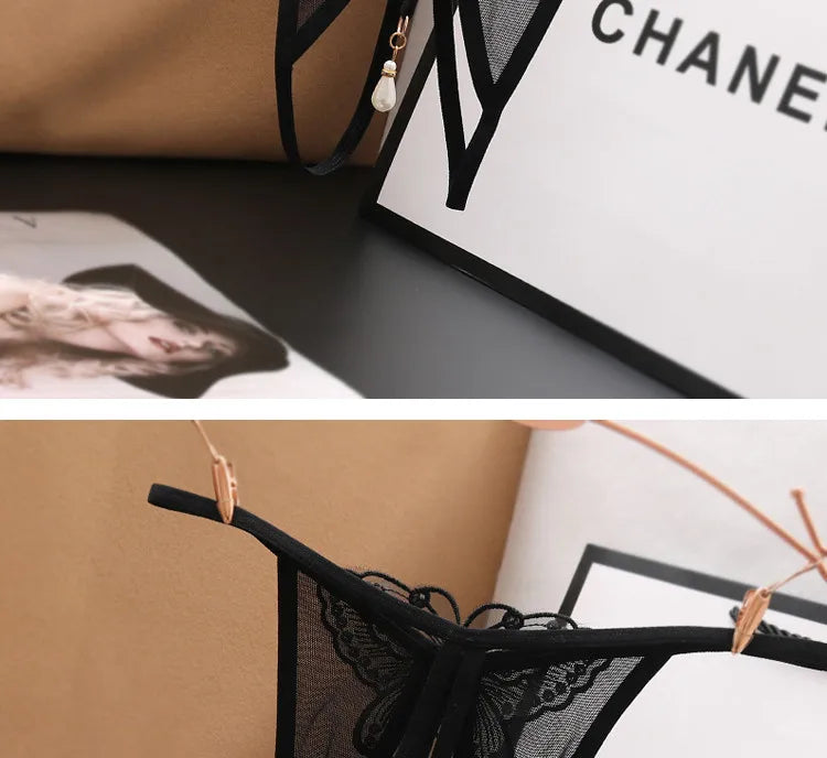 Butterfly Desire – String Brodé Érotique