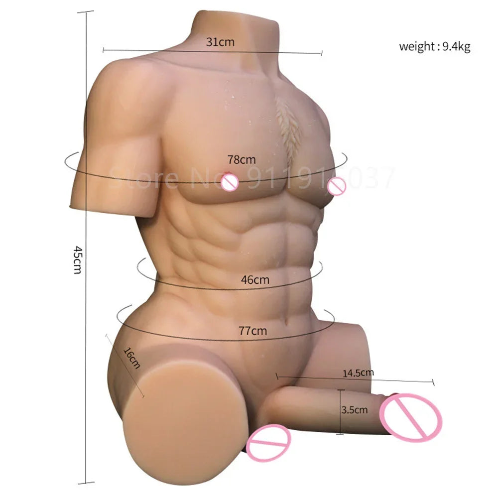 Maximus Torso" – Plaisir Musclé et Réaliste pour Femmes & Hommes