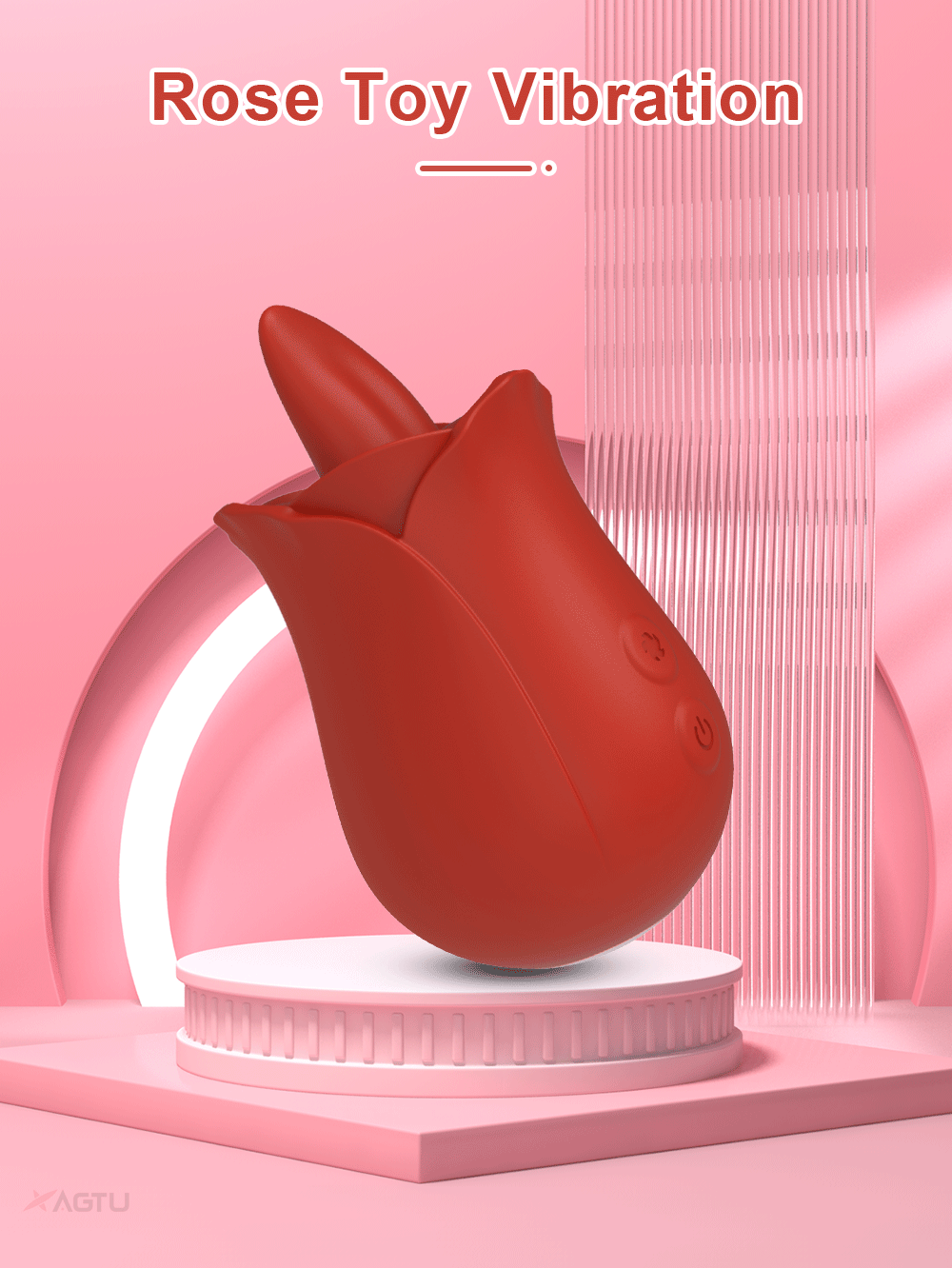 "RoseLick" – Vibrateur Licking Tongue pour Stimulation du Clitoris et des Mamelons