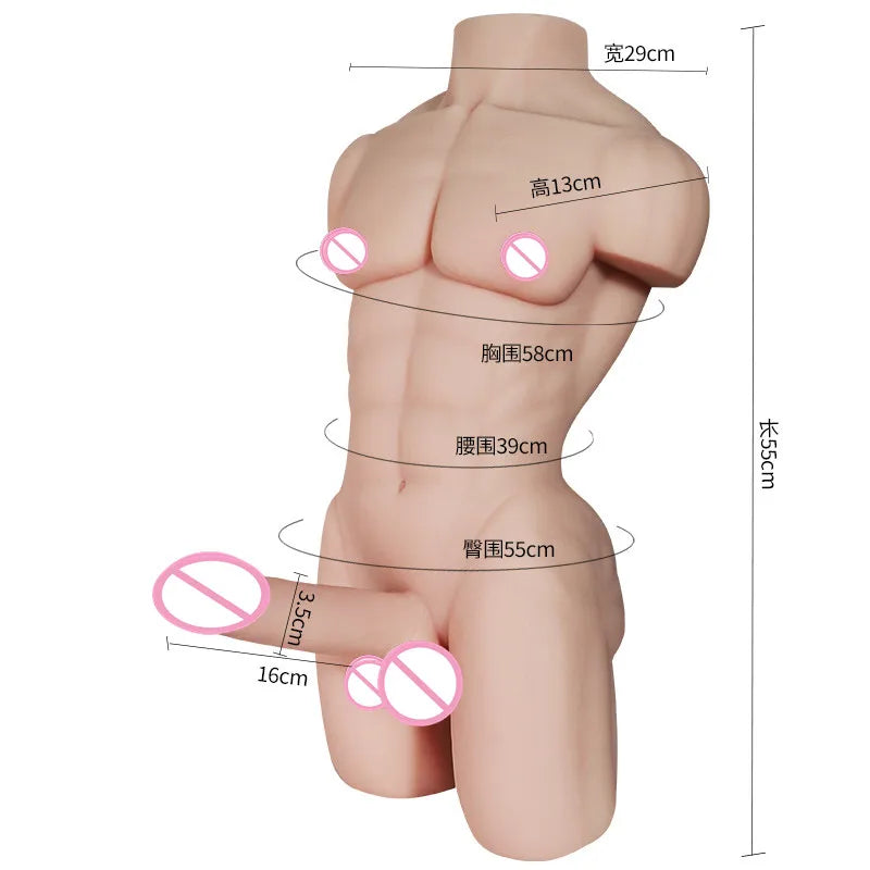 Maximus Torso" – Plaisir Musclé et Réaliste pour Femmes & Hommes