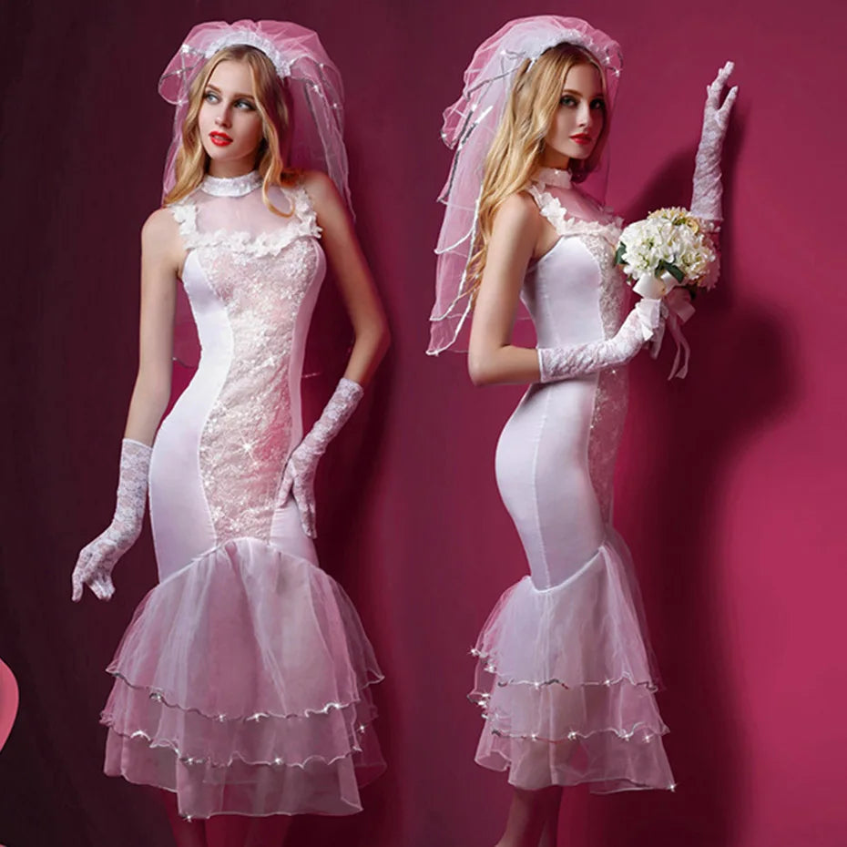 "Bridal Desire" – Robe de Mariée Sexy en Dentelle Transparente