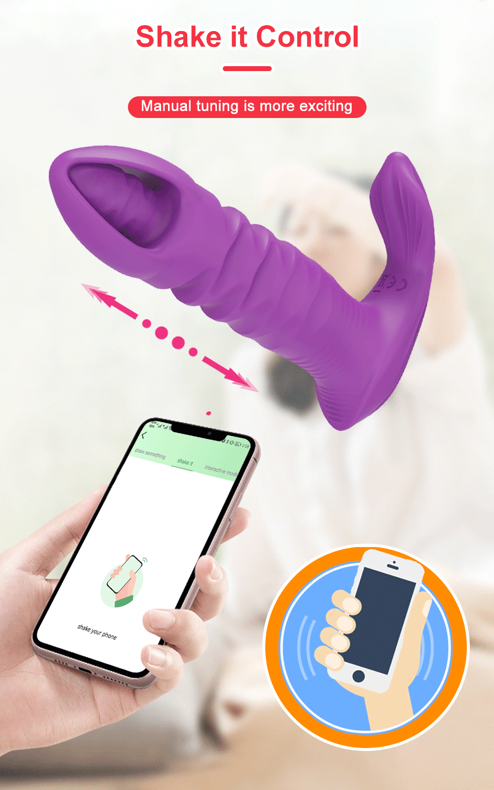 "AppPulse" – Vibrateur Bluetooth avec Thrusting et Stimulation G-Spot