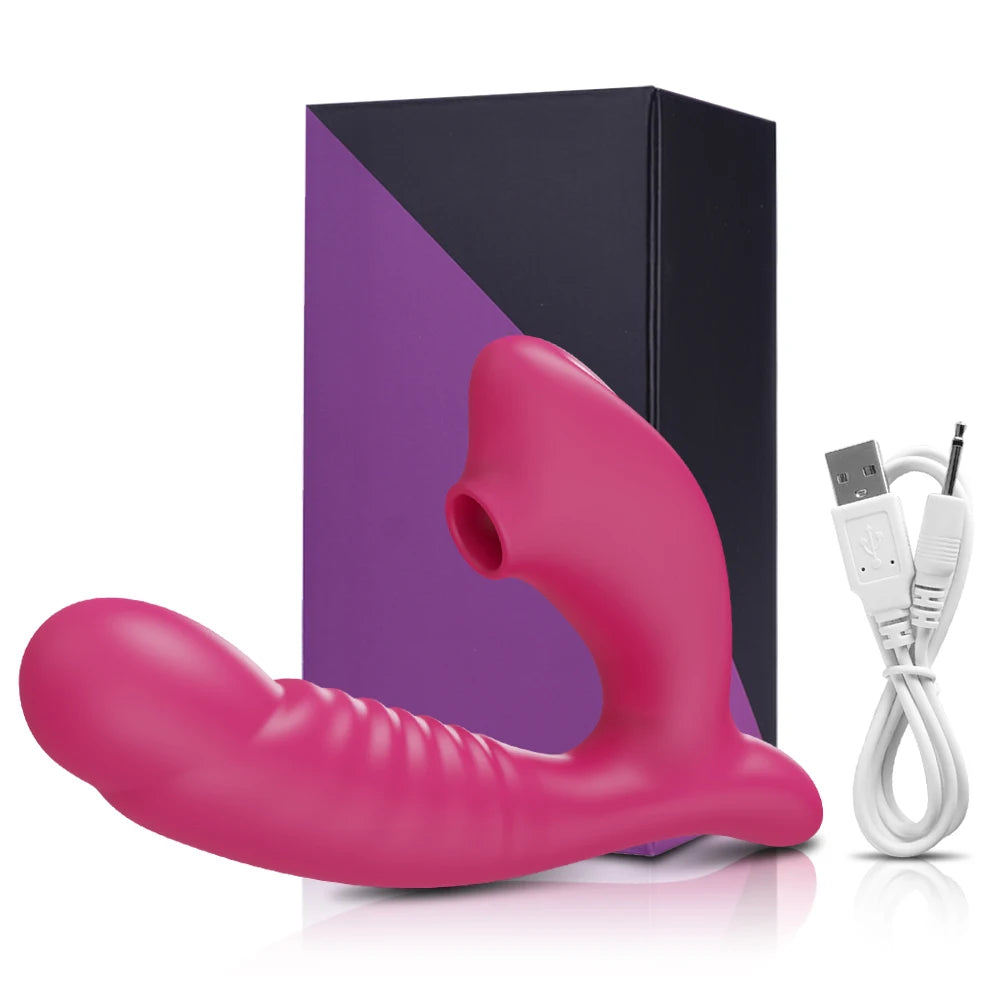 "Suck & Vibe" – Vibrateur Sucette avec Stimulation Clitoridienne et G-Spot