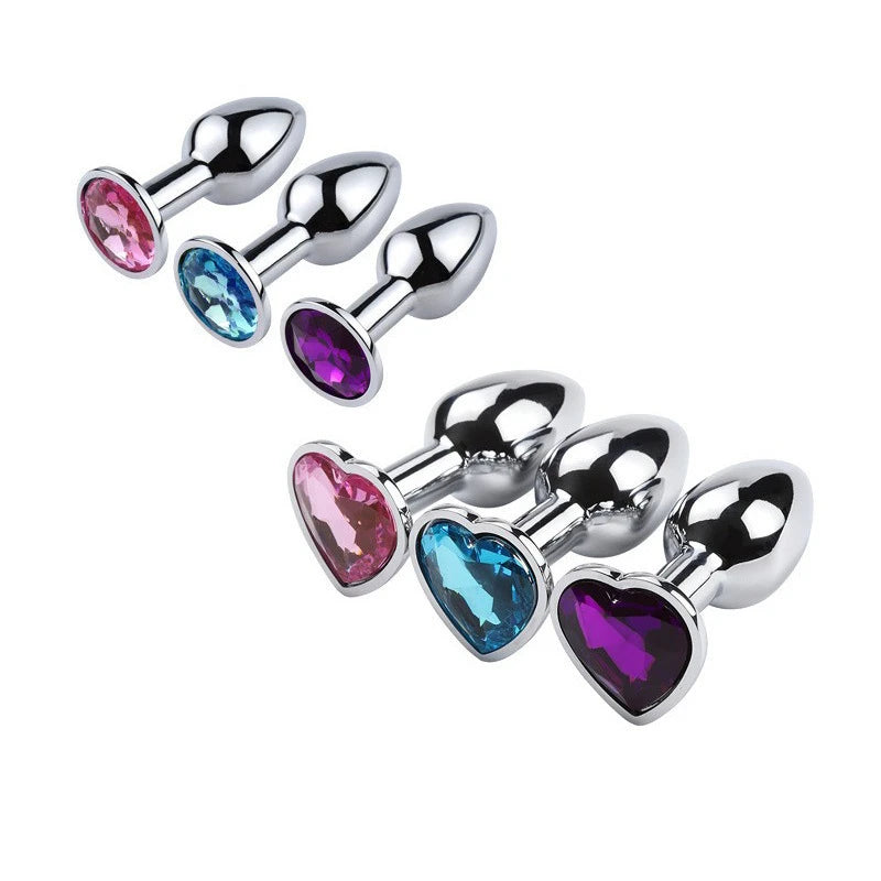 "Heart-Shaped Stainless Steel Butt Plug" – Bijou Anal Élégant en Métal Lisse