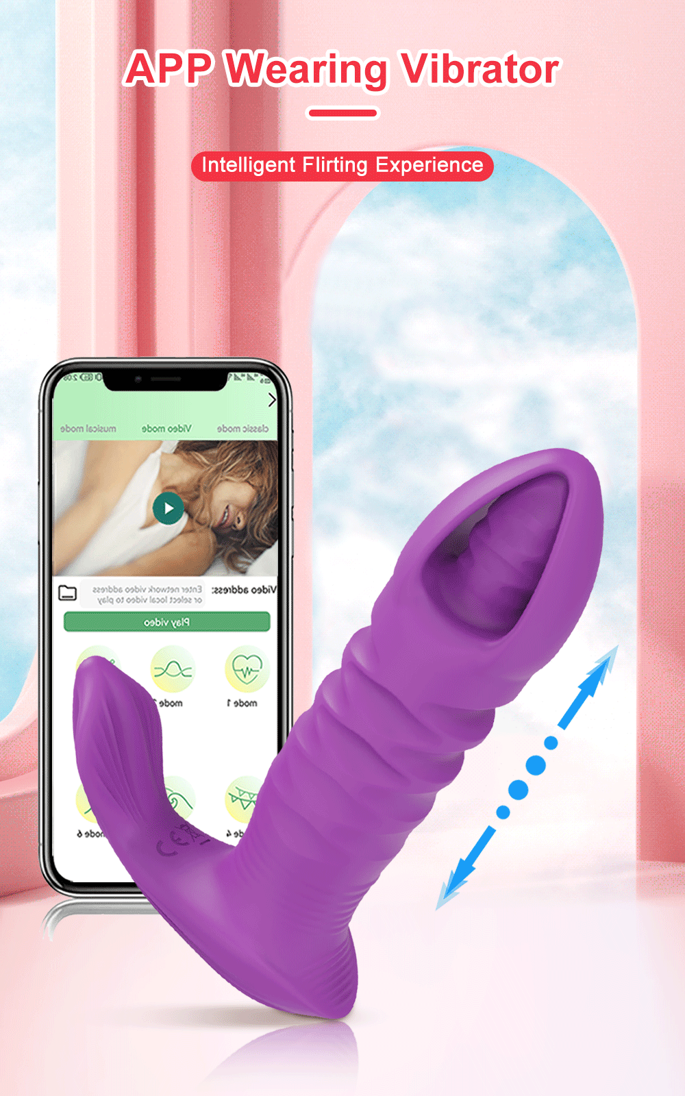 "AppPulse" – Vibrateur Bluetooth avec Thrusting et Stimulation G-Spot