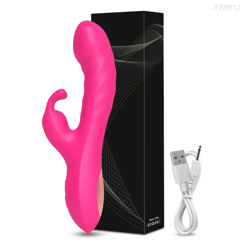 "Rabbit Bliss" – Vibrateur G-Spot et Clitoris à Double Moteur