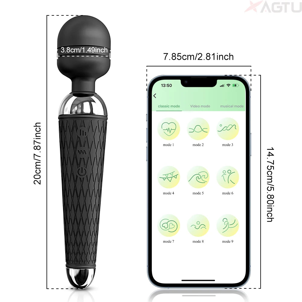 "MagicPulse" – Baguette Vibrante 20 Modes
