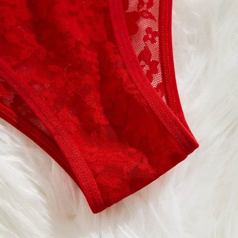 "Floral Whisper" – Culotte Sexy en Dentelle Transparente