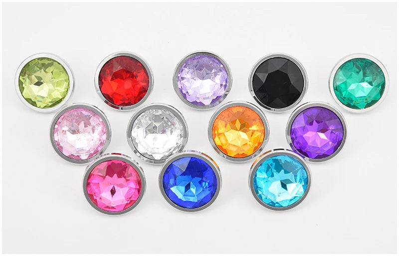 "CrystalSteel" – Plug Anal en Acier Inoxydable avec Base en Cristal
