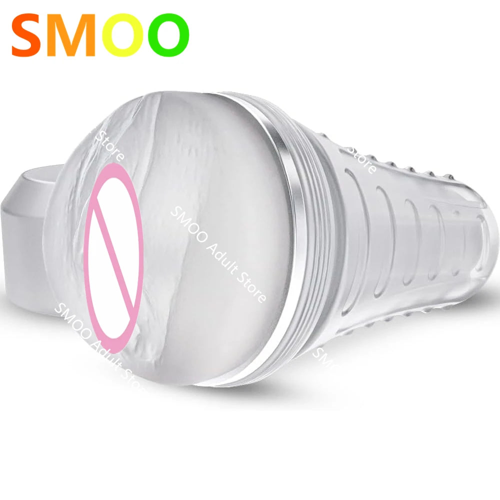 "Flesh the Light" – Vagin Artificiel Transparent Ultra-Réaliste pour Masturbation Manuelle