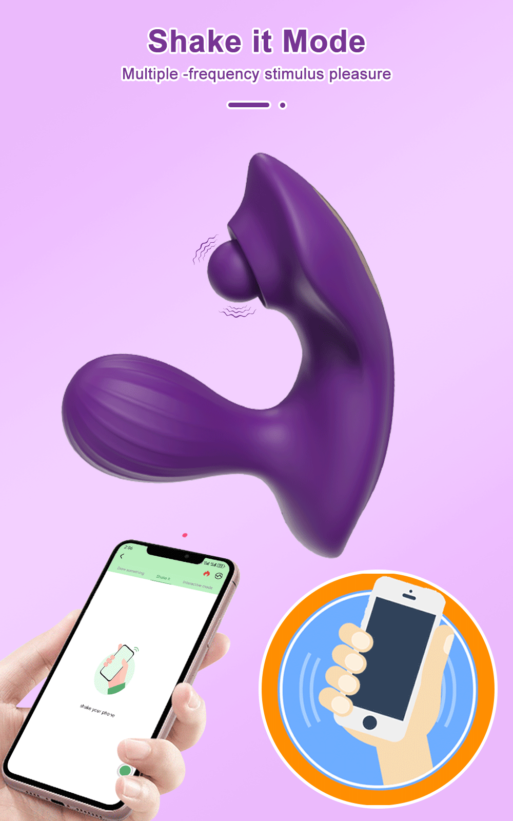 "WigglePulse" – Vibrateur Bluetooth avec Tête Mouvante et Stimulation du G-Spot