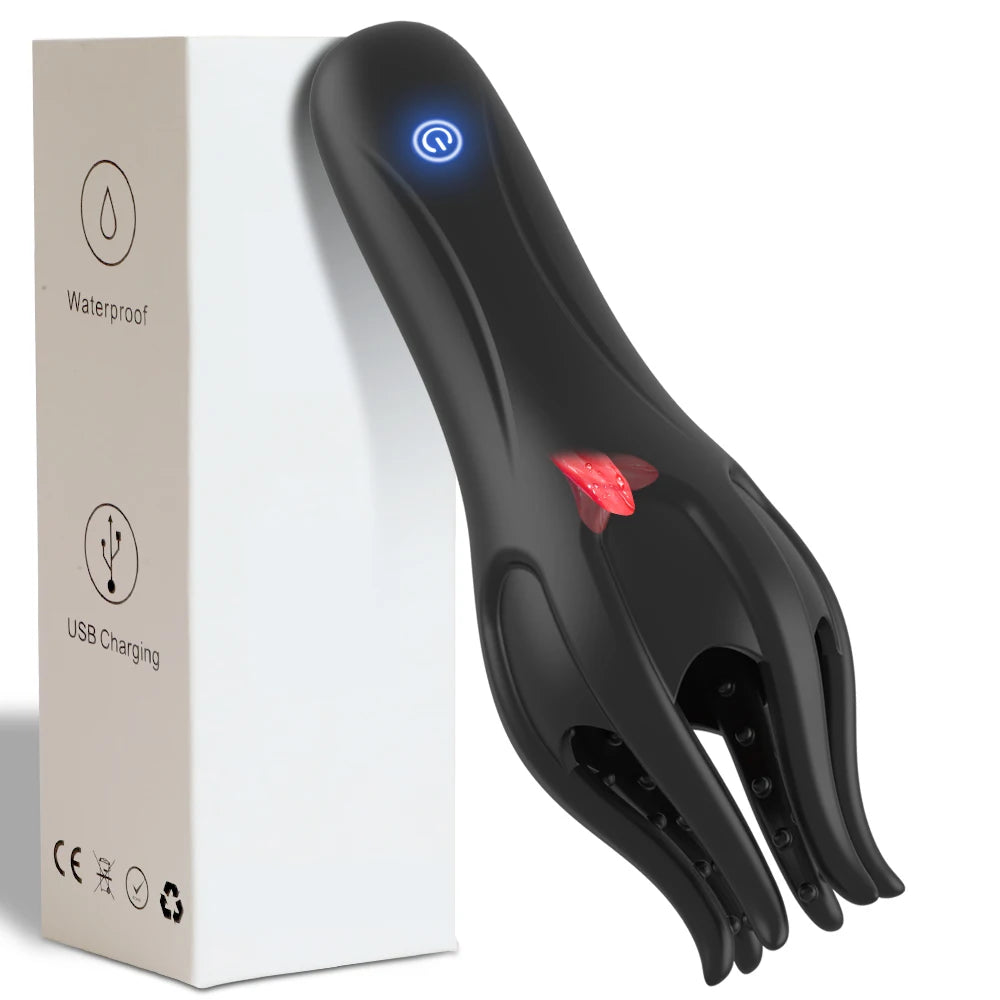"LickMaster One" – Masturbateur Vibrant à Langue pour Stimulation du Gland