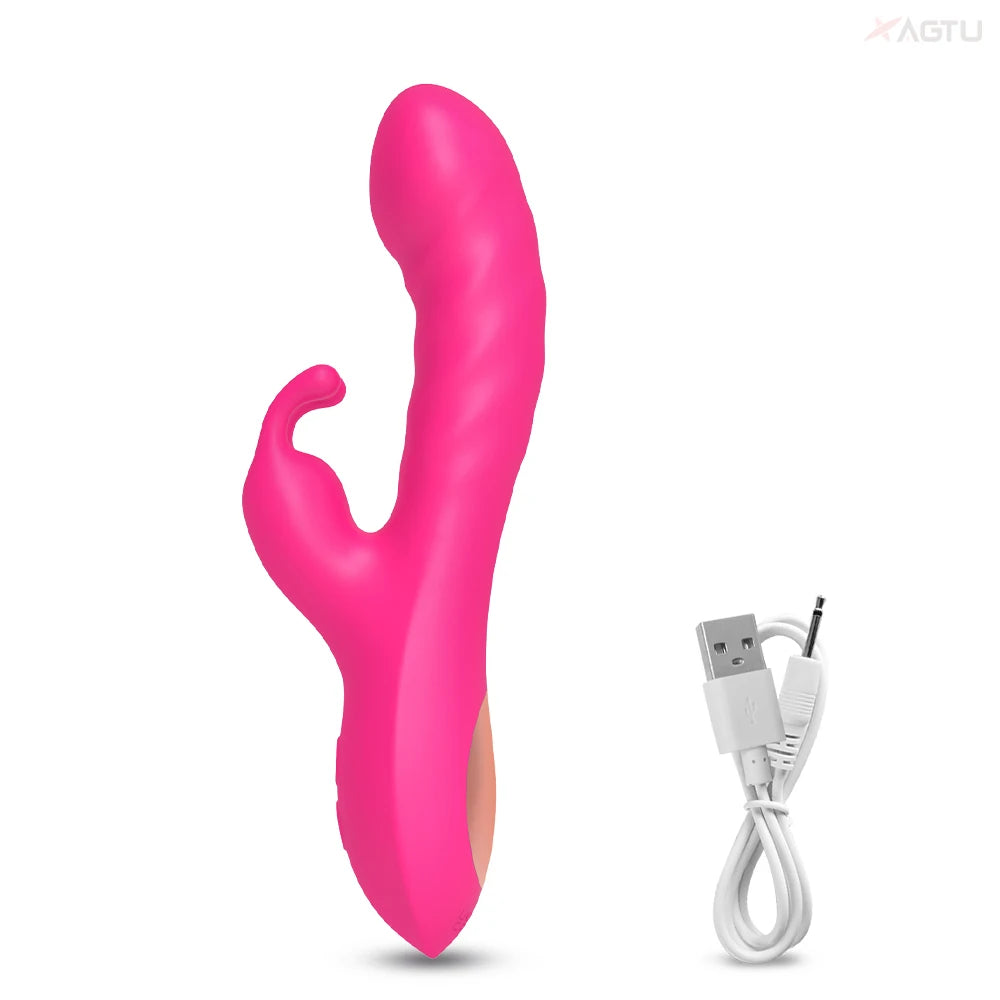 "Rabbit Bliss" – Vibrateur G-Spot et Clitoris à Double Moteur