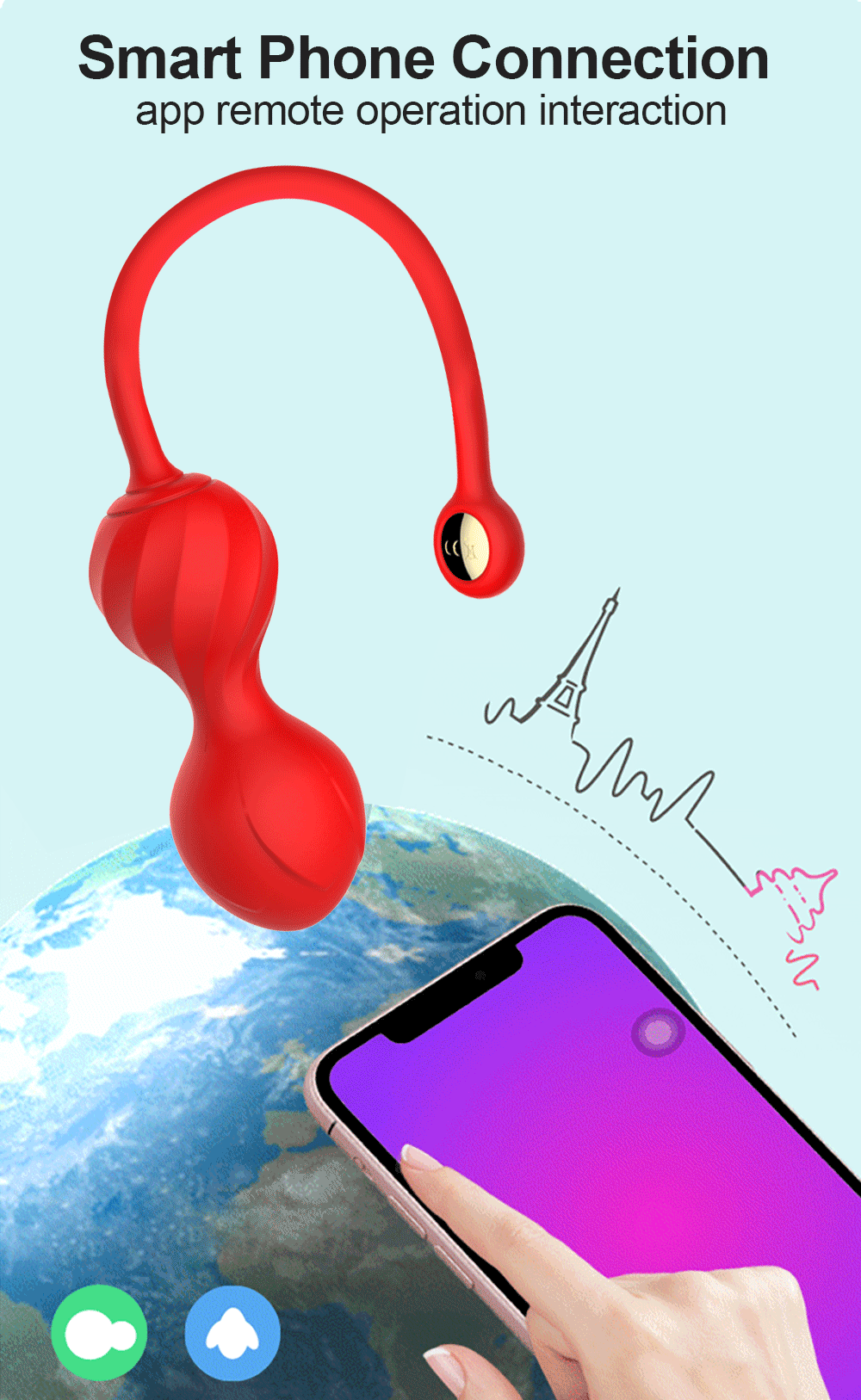"VibeWear" – Vibrateur Bluetooth avec Contrôle App et Stimulation du G-Spot