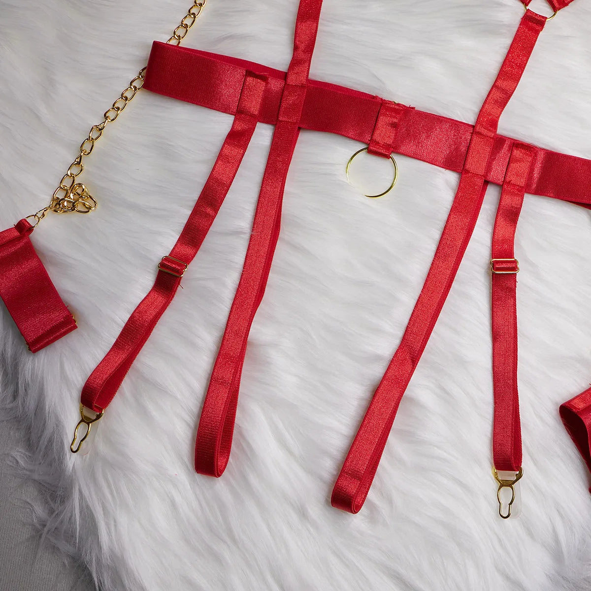 "Obsession Chain" – Ensemble Bondage Érotique 4 Pièces