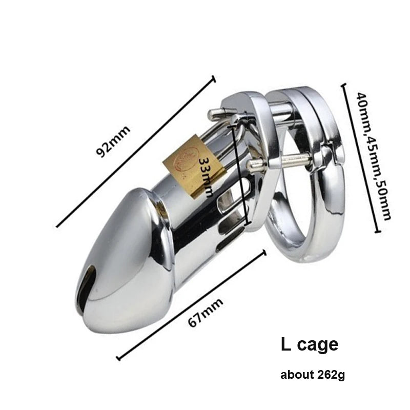 Cage de Chasteté Métallique – Contrôle et Domination