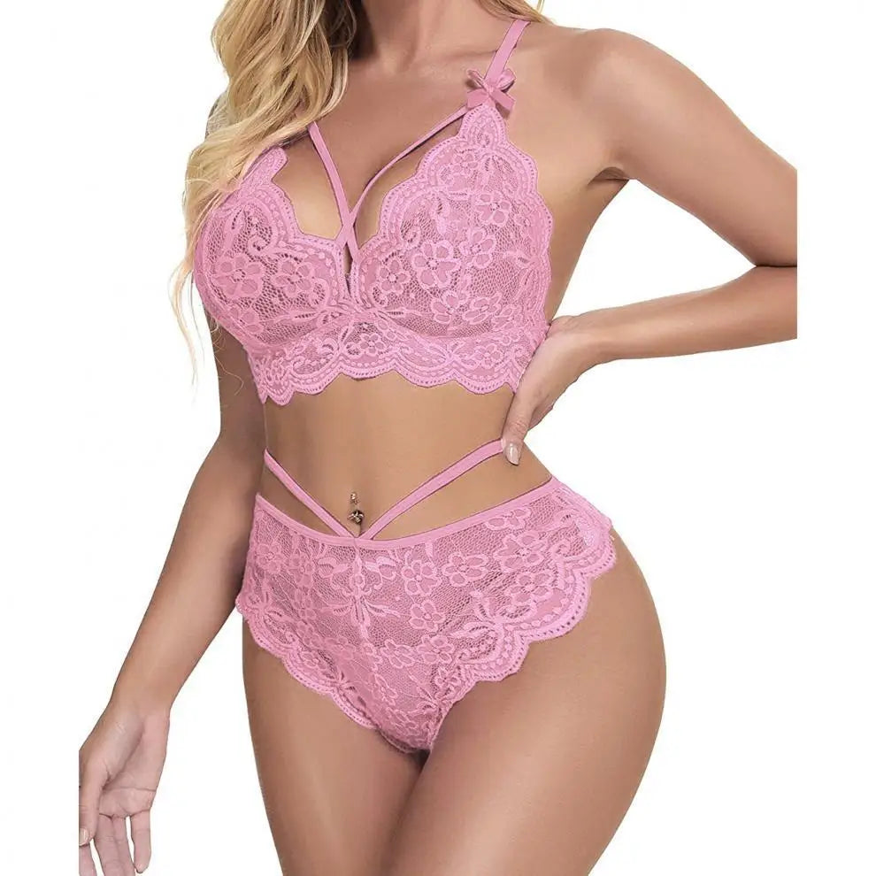 "Passion Élégante" – Ensemble Lingerie Sexy en Dentelle
